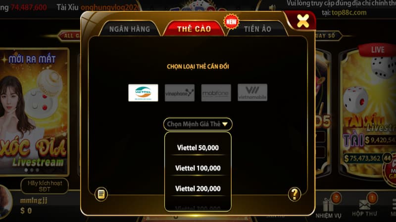 rut tien top88 1 Hướng dẫn giao dịch rút tiền Top88